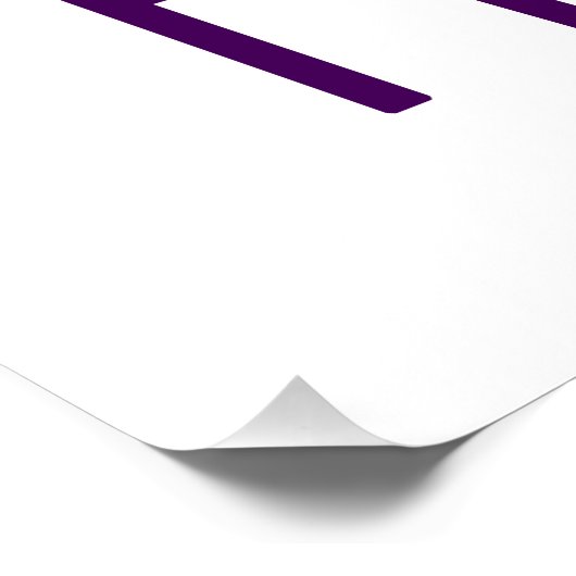 POSTER MODÈLE DE TEXTE D'IMAGE BLANCHE SIMPLE MODERNE (Coin)