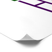 POSTER MODÈLE DE TEXTE D'IMAGE BLANCHE SIMPLE MODERNE (Coin)