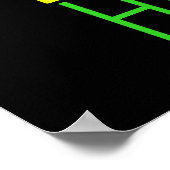 POSTER MODELE DE TEXTE D'IMAGE NOIRE SIMPLE ÉDITABLE MODE (Coin)