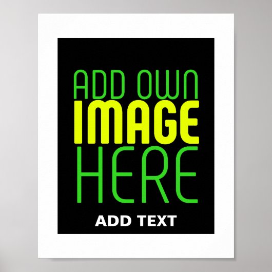 POSTER MODELE DE TEXTE D'IMAGE NOIRE SIMPLE ET MODIFIABLE (Devant)