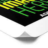 POSTER MODELE DE TEXTE D'IMAGE NOIRE SIMPLE ET MODIFIABLE (Coin)