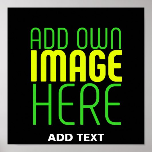 POSTER MODELE DE TEXTE D'IMAGE NOIRE SIMPLE ET MODIFIABLE (Devant)