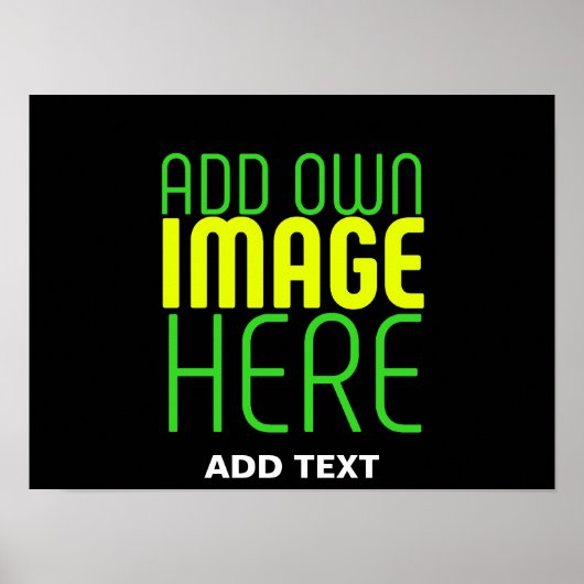 POSTER MODELE DE TEXTE IMAGE NOIR SIMPLE ÉDITABLE MODERNE (Devant)