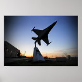Poster Modèle d'échelle d'un Faucon F-16 C (Devant)