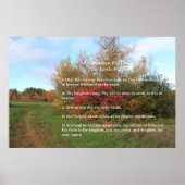 Poster Modèle d'Écriture, Le Notre Père (Devant)