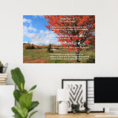 Poster Modèle d'Écriture, Le Notre Père (Bureau à domicile)