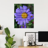Poster Modèle d'Écriture, Le Notre Père, dais pourpre (Bureau à domicile)