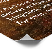 Poster Modèle d'Écriture, Psaume 23, Le Notre Père (Coin)