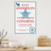 Poster Modèle démocrate Donkey (Cuisine)