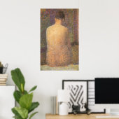 Poster Modèle Derrière Georges Seurat, Art Vintage (Bureau à domicile)