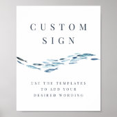 Poster Modèle des signaux Mariage 8x10 pour poissons côti (Devant)
