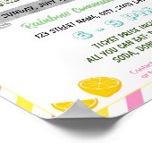 Poster Modèle d'événement de collecte de fonds de limonad (Coin)