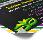 Poster Modèle d'événement Mardi Gras (Coin)