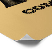 Poster Modèle d'illustration d'un pistolet de Colt antiqu (Coin)