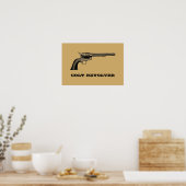 Poster Modèle d'illustration d'un pistolet de Colt antiqu (Cuisine)