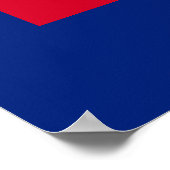 Poster Modèle du drapeau de l'État de Géorgie (Coin)