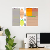 Poster Modèle du gestionnaire numérique (Bureau à domicile)