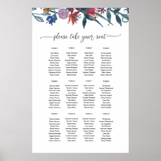 Poster Modèle du graphique Plan d'installation