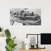 Poster Modèle du Krak des Chevaliers, modèle (Bureau à domicile)