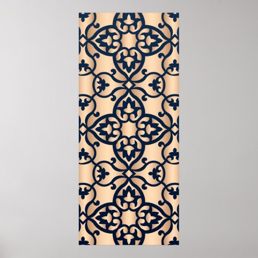 Poster Modèle du panneau de découpe laser (Devant)