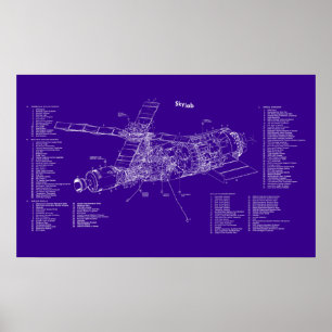 Poster Modèle du Skylab
