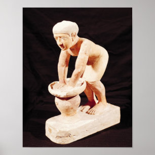 Poster Modèle d'un homme faisant de la bière, de Saqqara