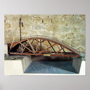 Poster Modèle d'un pont tournant