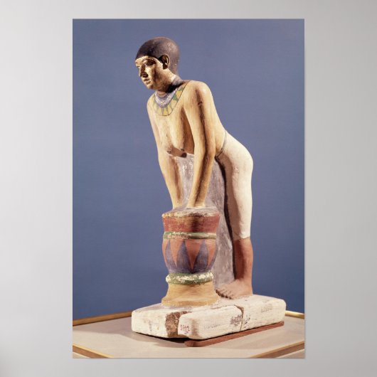 Poster Modèle d'une femme faisant de la bière, Vieux Roya (Devant)