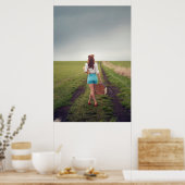 Poster Modèle "Femmes & Météo" Sur Une Route Sale Photogr (Cuisine)