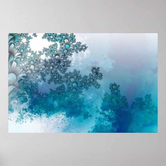 Poster modèle feuille arrière - plan feuille (Devant)