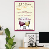 Poster Modèle Fine Dining Français (Bureau à domicile)
