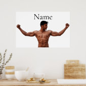Poster Modèle Fitness Homme Thunder_Cove (Cuisine)