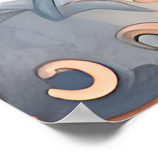 Poster Modèle floral (Coin)