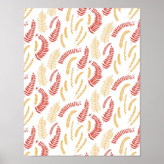 Poster Modèle floral (Devant)