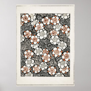 Poster Modèle floral de Shin Bijutsukai
