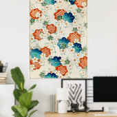 Poster Modèle floral de Shin Bijutsukai (Bureau à domicile)