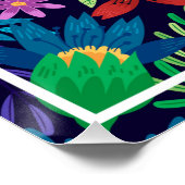 Poster Modèle floral exotique coloré-32436 (Coin)