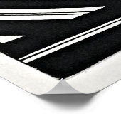 Poster Modèle floral stylisé (Coin)