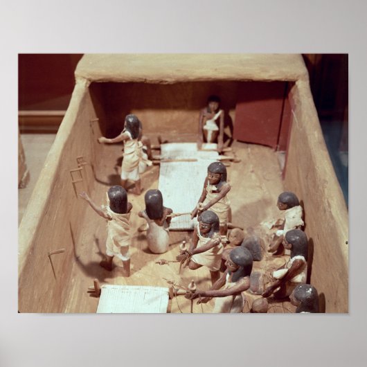 Poster Modèle funéraire d'un atelier textile (Devant)