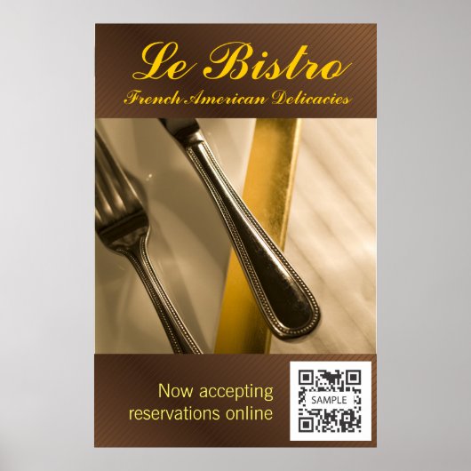 Poster Modèle Le Bistro (Devant)