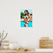 Poster Modèle lilly Ruiz en lingerie chaude (Cuisine)