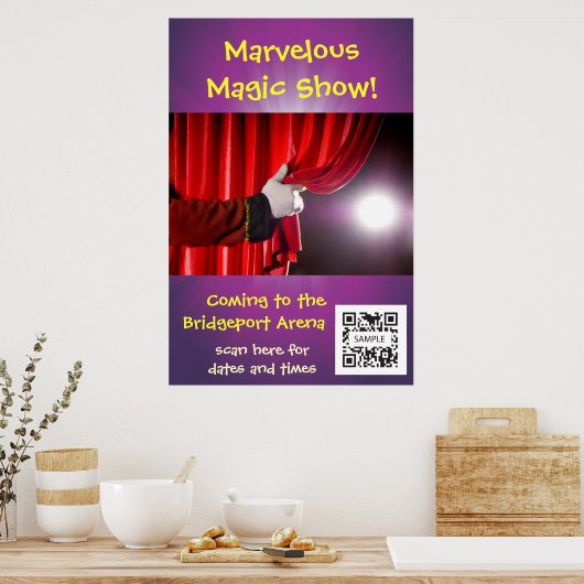 Poster Modèle Magie Show (Cuisine)