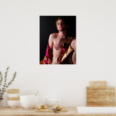 Poster Modèle mâle semi-nu (Cuisine)