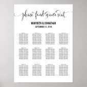 Poster Modèle moderne Nous faisons Script Mariage Siege G (Devant)