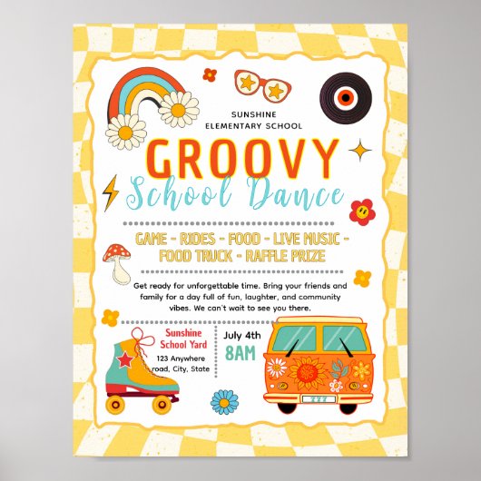 Poster Modèle modifiable de flyer pour une soirée de dans (Devant)