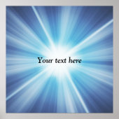 Poster Modèle motif Sunray (Devant)