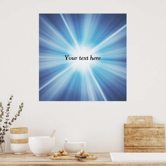 Poster Modèle motif Sunray (Cuisine)