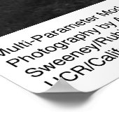 Poster Modèle multi-paramètres, Hastings, par Ansel Adams (Coin)