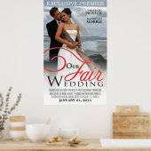 Poster Modèle photo de l'affiche de mariage personnalisé (Cuisine)