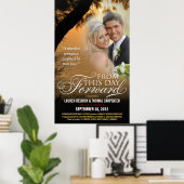 Poster Modèle photo Mariage de l'affiche de cinéma romant (Bureau à domicile)